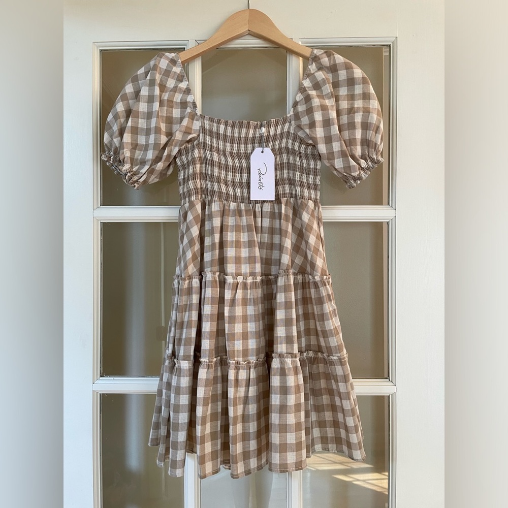 Peixoto Gingham Mini Dress